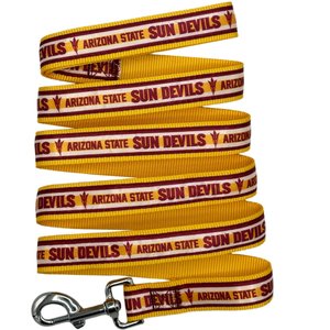 Pets First Satin Nylon Dog Leash, Arizona State, Large: 72-in long, 1-in wide