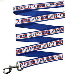 Pets First Satin Nylon Dog Leash, Buffalo Bills, Small: 48-in long, 3/8 -in wide