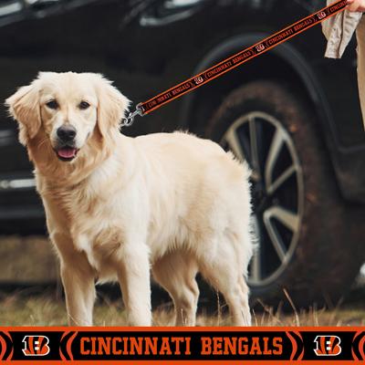 Show full view: Pets First Satin Nylon Dog Leash, Cincinnati Bengals, Large: 72-in long, 1-in wide slide 4 of 6