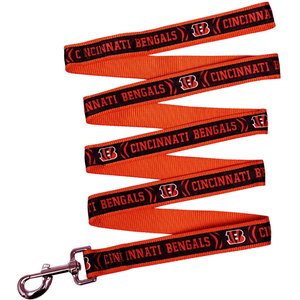 Pets First Satin Nylon Dog Leash, Cincinnati Bengals, Medium: 48-in long, 5/8-in wide