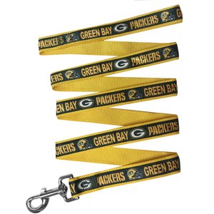 Pets First Satin Nylon Dog Leash, Green Bay Packers, Small: 48-in long, 3/8 -in wide