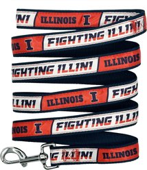 Pets First Satin Nylon Dog Leash, Illinois, Large