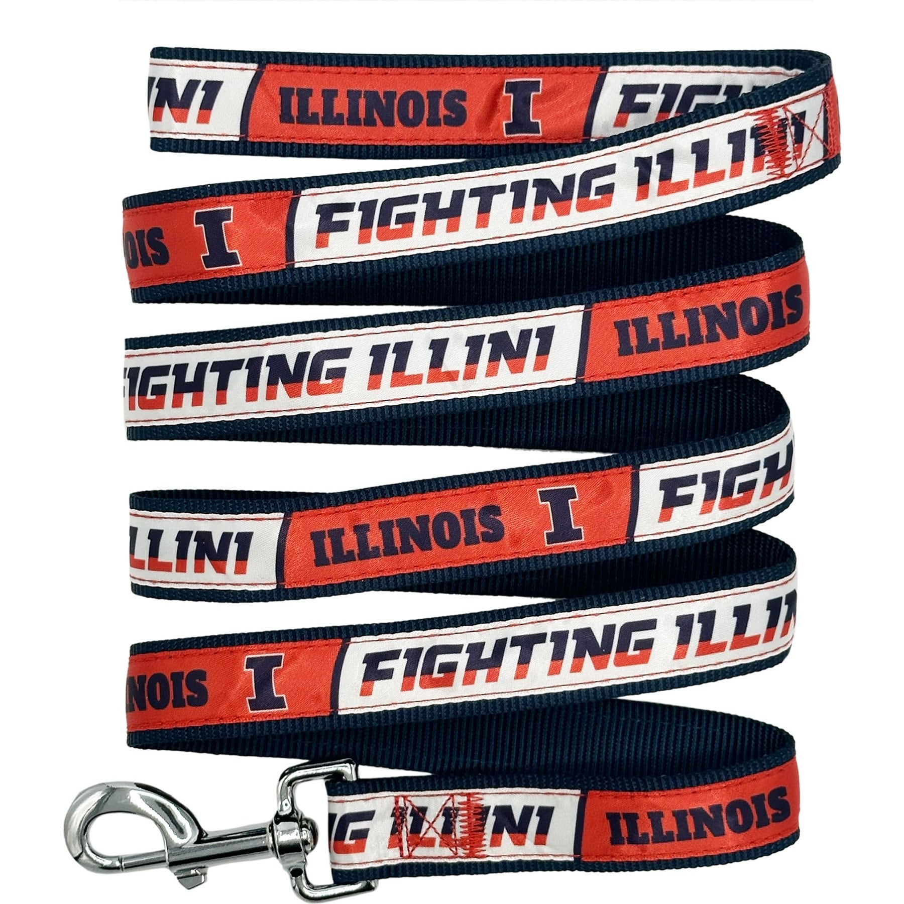 Pets First Satin Nylon Dog Leash, Illinois, Large