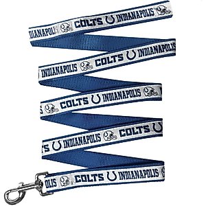 Pets First Satin Nylon Dog Leash, Indianapolis Colts, Large: 72-in long, 1-in wide