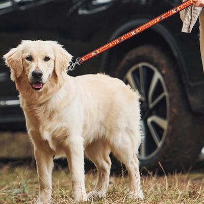 Show full view: Pets First Satin Nylon Dog Leash, Kansas City Chiefs, Large: 72-in long, 1-in wide slide 3 of 5