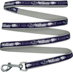 Pets First Satin Nylon Dog Leash, Kansas State, Large