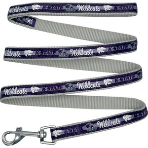 Pets First Satin Nylon Dog Leash, Kansas State, Large