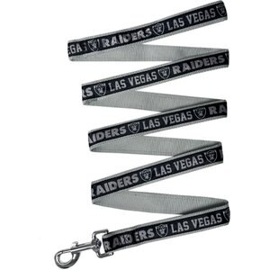Pets First Satin Nylon Dog Leash, Las Vegas Raiders, Small: 48-in long, 3/8 -in wide