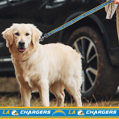 Show full view: Pets First Satin Nylon Dog Leash, Los Angeles Chargers, Large: 72-in long, 1-in wide slide 4 of 5