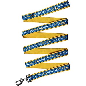 Pets First Satin Nylon Dog Leash, Los Angeles Chargers, Medium: 48-in long, 5/8-in wide