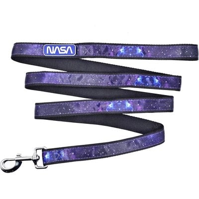 Pets First Pets First Satin Nylon Dog Leash, Nasa, Small: 48-in long, 3/8 -in wide
