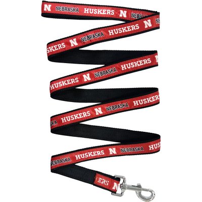 Pets First Pets First Satin Nylon Dog Leash, Nebraska, Large: 72-in long, 1-in wide