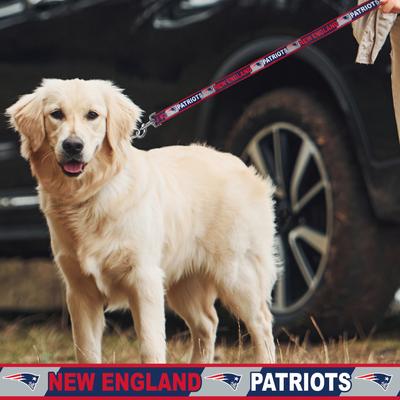 Show full view: Pets First Satin Nylon Dog Leash, New England Patriots, Large: 72-in long, 1-in wide slide 3 of 5