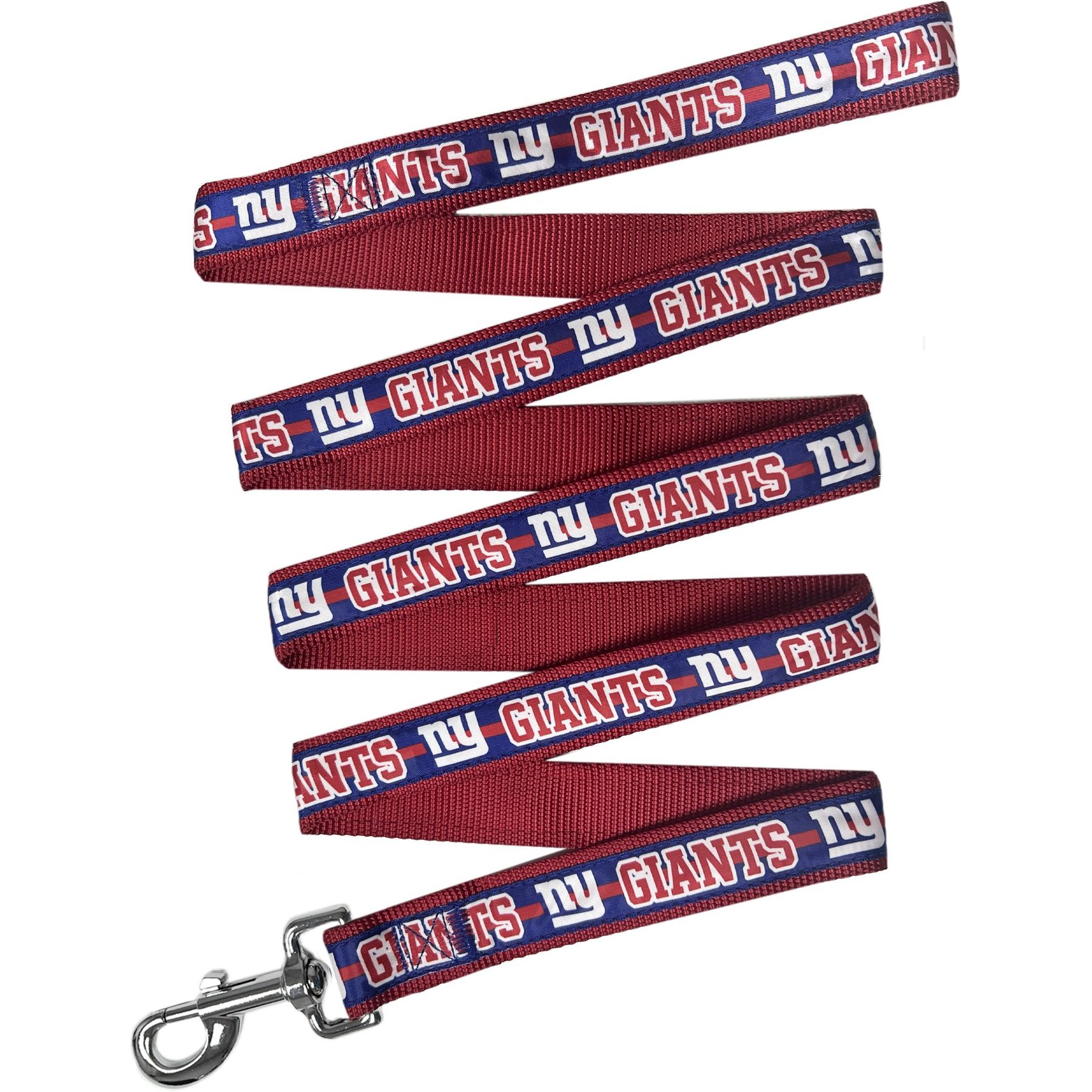 Pets First Satin Nylon Dog Leash, New York Giants, Small: 48-in long, 3/8 -in wide