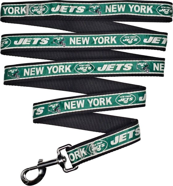 Show full view: Pets First Satin Nylon Dog Leash, New York Jets, Large: 72-in long, 1-in wide slide 1 of 5