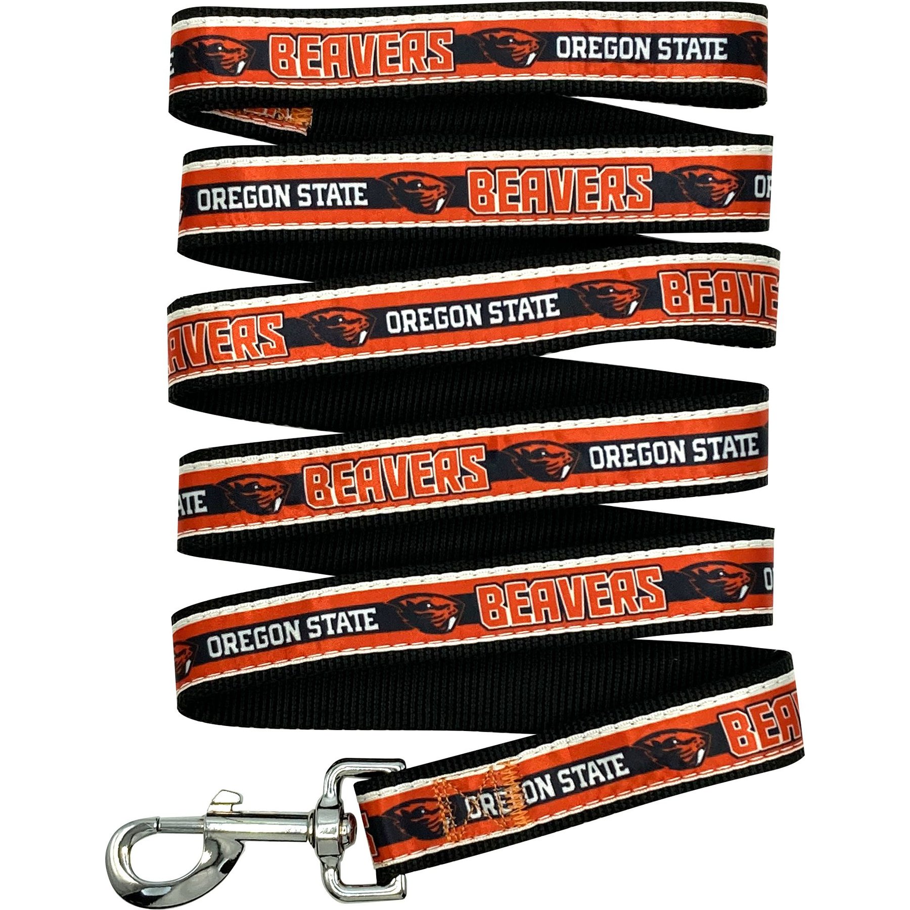Pets First Satin Nylon Dog Leash, Oregon State, Medium: 48-in long, 5/8-in wide