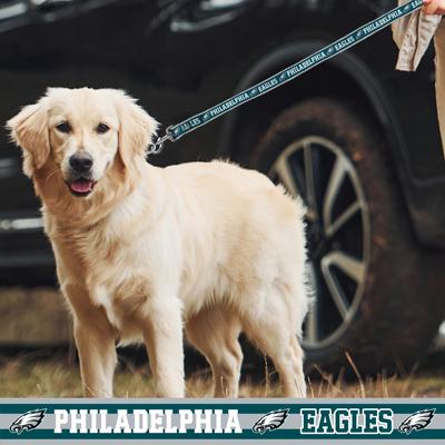 Show full view: Pets First Satin Nylon Dog Leash, Philadelphia Eagles, Medium: 48-in long, 5/8-in wide slide 4 of 5