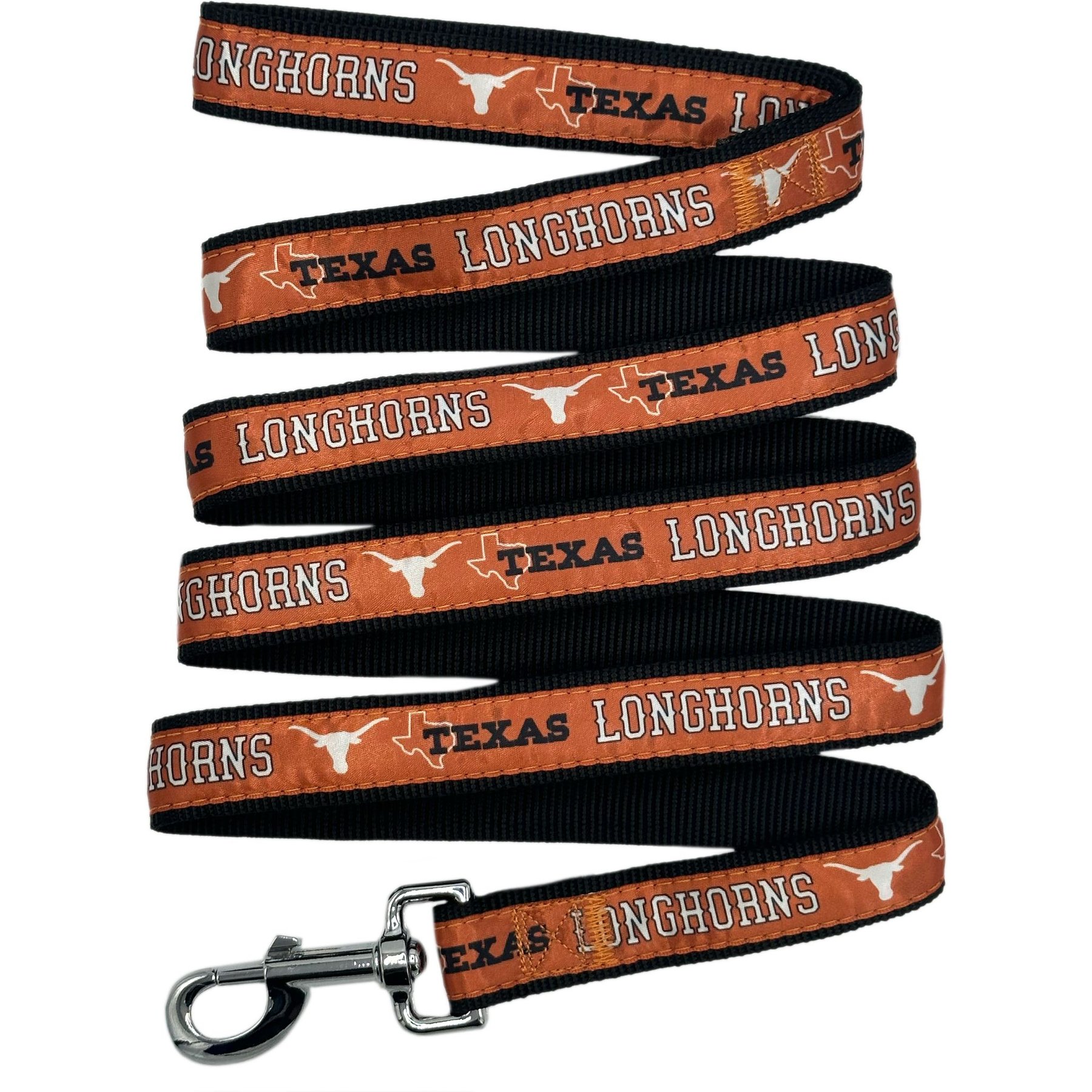 Pets First Satin Nylon Dog Leash, Texas, Medium: 48-in long, 5/8-in wide