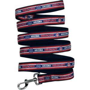 Pets First Satin Nylon Dog Leash, The University of Arizona, Large: 72-in long, 1-in wide