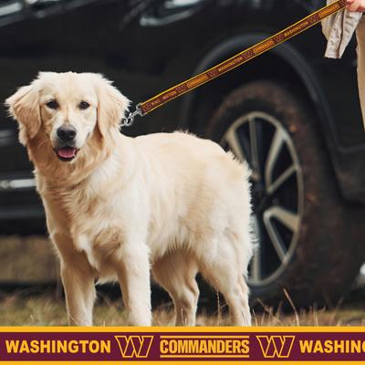 Show full view: Pets First Satin Nylon Dog Leash, Washington Commanders, Large: 72-in long, 1-in wide slide 4 of 5