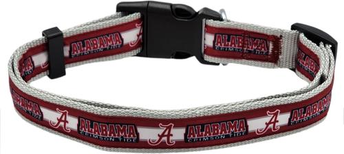 Show full view: Pets First Satin Nylon Standard Dog Collar, Alabama, Large: 14 to 24-in neck, 1-in wide slide 3 of 7