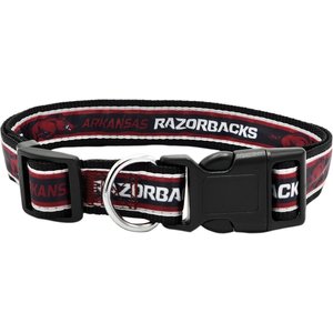 Pets First Satin Nylon Standard Dog Collar, Arkansas, Large: 14 to 24-in neck, 1-in wide