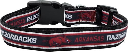Show full view: Pets First Satin Nylon Standard Dog Collar, Arkansas, Large: 14 to 24-in neck, 1-in wide slide 2 of 6