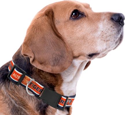 Show full view: Pets First Satin Nylon Standard Dog Collar, Auburn, Large: 14 to 24-in neck, 1-in wide slide 3 of 6