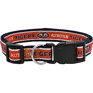 Pets First Satin Nylon Standard Dog Collar, Auburn, Medium: 10 to 16-in neck, 5/8-in wide