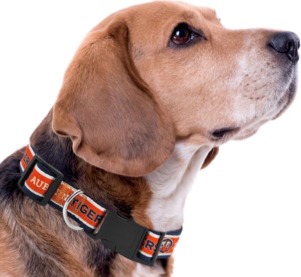 Show full view: Pets First Satin Nylon Standard Dog Collar, Auburn, Medium: 10 to 16-in neck, 5/8-in wide slide 3 of 6