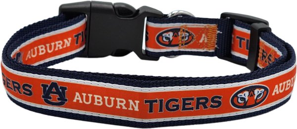 Show full view: Pets First Satin Nylon Standard Dog Collar, Auburn, Medium: 10 to 16-in neck, 5/8-in wide slide 2 of 6