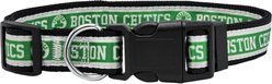 Pets First Satin Nylon Standard Dog Collar, Boston Celtics, Medium: 10 to 16-in neck, 5/8-in wide