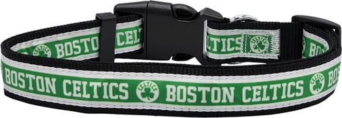 Show full view: Pets First Satin Nylon Standard Dog Collar, Boston Celtics, Medium: 10 to 16-in neck, 5/8-in wide slide 2 of 6