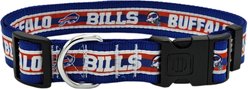 Pets First Satin Nylon Standard Dog Collar, Buffalo Bills, X-Large: 22 to 32-in neck, 1.25-in wide