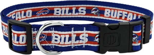 Show full view: Pets First Satin Nylon Standard Dog Collar, Buffalo Bills, X-Large: 22 to 32-in neck, 1.25-in wide slide 1 of 6