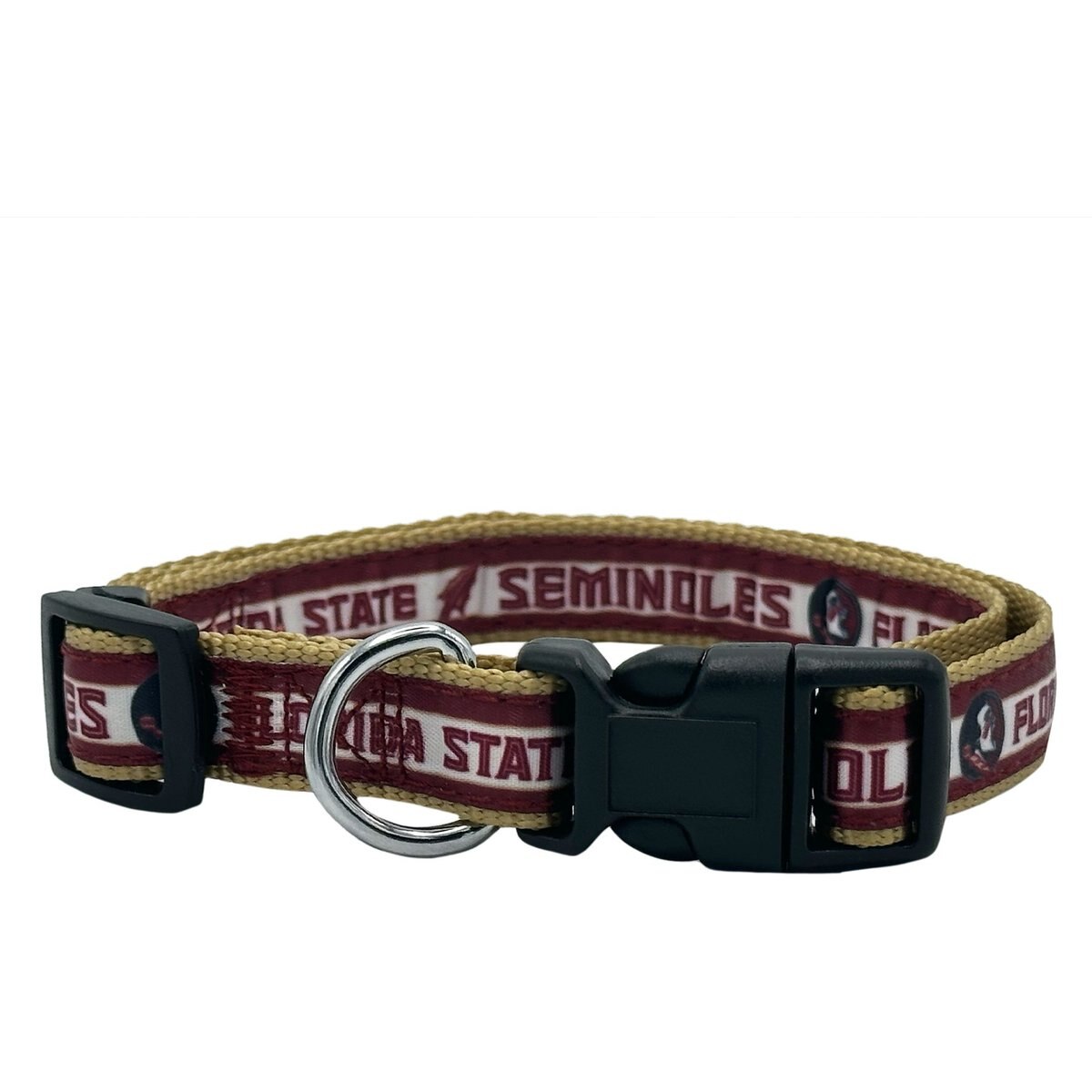 Pets First Satin Nylon Standard Dog Collar, Florida State, Small: 6 to 12-in neck, 3/8-in wide