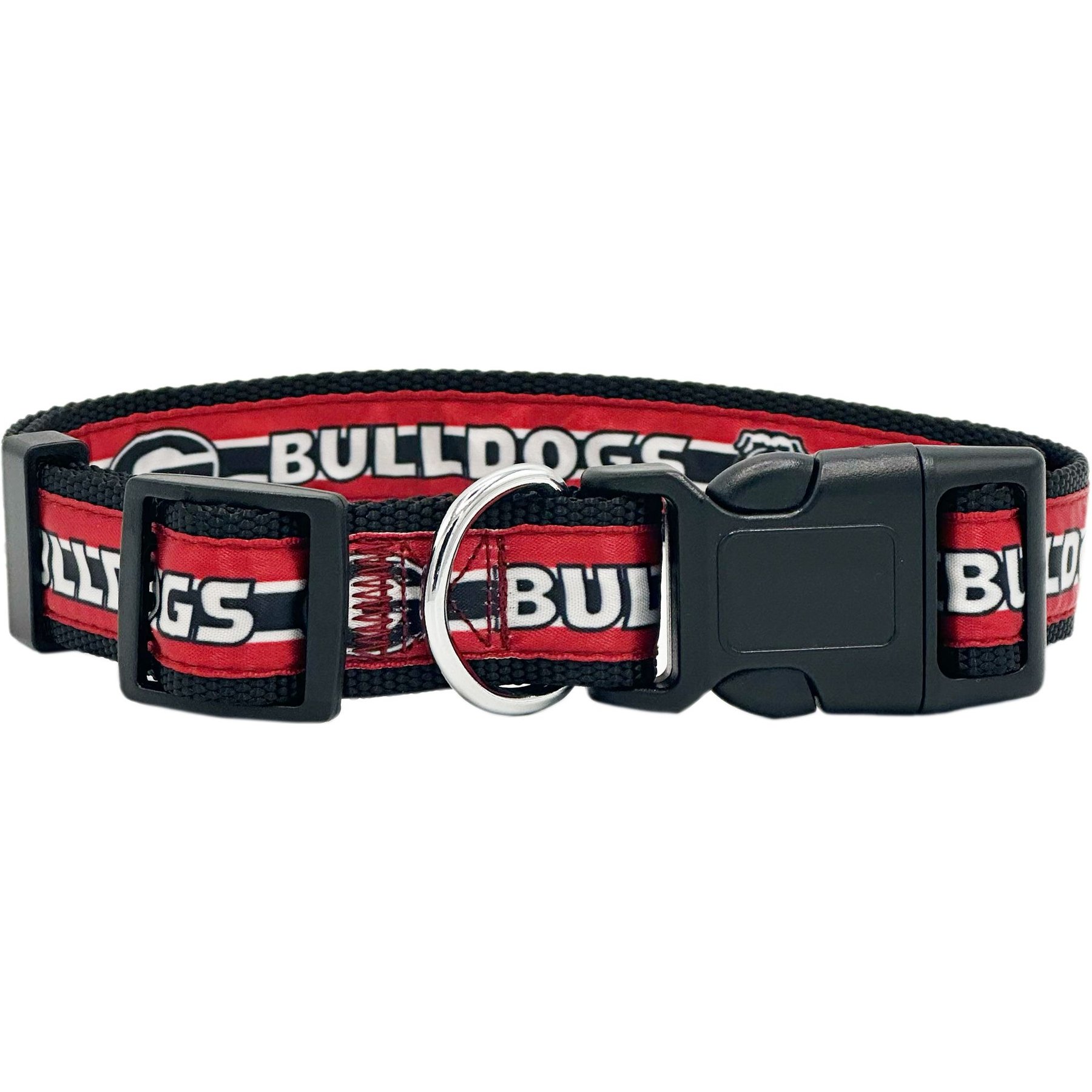 Pets First Satin Nylon Standard Dog Collar, Georgia, Medium: 10 to 16-in neck, 5/8-in wide