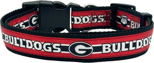 Show full view: Pets First Satin Nylon Standard Dog Collar, Georgia, Medium: 10 to 16-in neck, 5/8-in wide slide 3 of 7