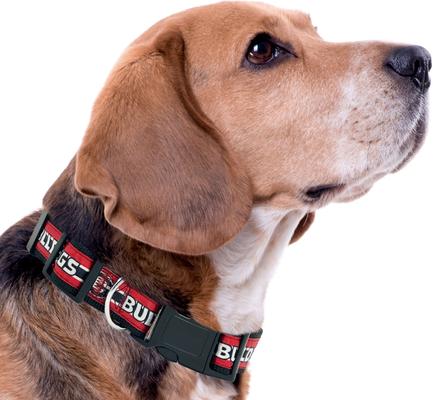 Show full view: Pets First Satin Nylon Standard Dog Collar, Georgia, Medium: 10 to 16-in neck, 5/8-in wide slide 5 of 7