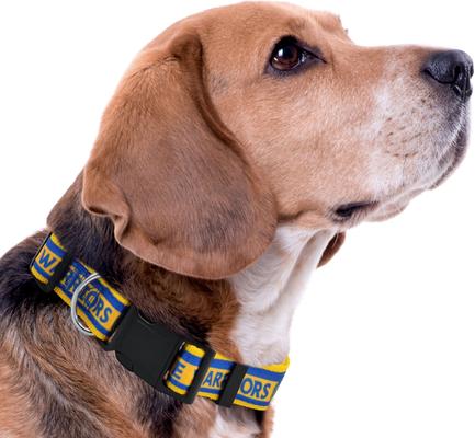 Show full view: Pets First Satin Nylon Standard Dog Collar, Golden State War, Large: 14 to 24-in neck, 1-in wide slide 4 of 6