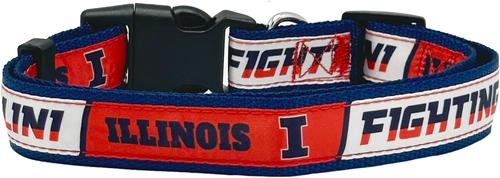Show full view: Pets First Satin Nylon Standard Dog Collar, Illinois, Large: 14 to 24-in neck, 1-in wide slide 3 of 7