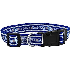Pets First Satin Nylon Standard Dog Collar, Kentucky, Medium: 10 to 16-in neck, 5/8-in wide