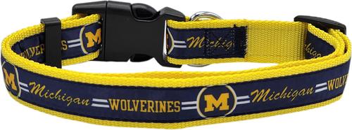 Show full view: Pets First Satin Nylon Standard Dog Collar, Michigan, Small: 6 to 12-in neck, 3/8-in wide slide 2 of 6