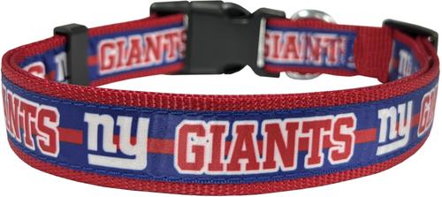 Show full view: Pets First Satin Nylon Standard Dog Collar, New York Giants, Large: 14 to 24-in neck, 1-in wide slide 2 of 6
