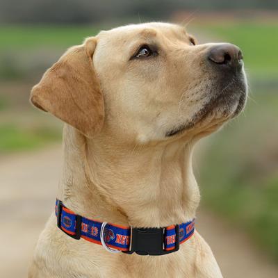 Show full view: Pets First Satin Nylon Standard Dog Collar, New York Knicks, Large: 14 to 24-in neck, 1-in wide slide 5 of 6