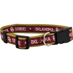 Pets First Satin Nylon Standard Dog Collar, Oklahoma, Medium: 10 to 16-in neck, 5/8-in wide