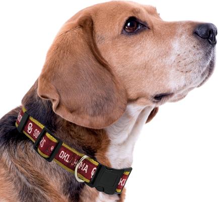 Show full view: Pets First Satin Nylon Standard Dog Collar, Oklahoma, Medium: 10 to 16-in neck, 5/8-in wide slide 5 of 7