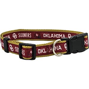 Pets First Satin Nylon Standard Dog Collar, Oklahoma, Small: 6 to 12-in neck, 3/8-in wide