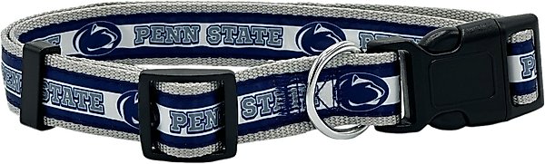 Show full view: Pets First Satin Nylon Standard Dog Collar, Penn State, Small: 6 to 12-in neck, 3/8-in wide slide 1 of 6