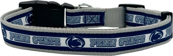 Show full view: Pets First Satin Nylon Standard Dog Collar, Penn State, Small: 6 to 12-in neck, 3/8-in wide slide 2 of 6